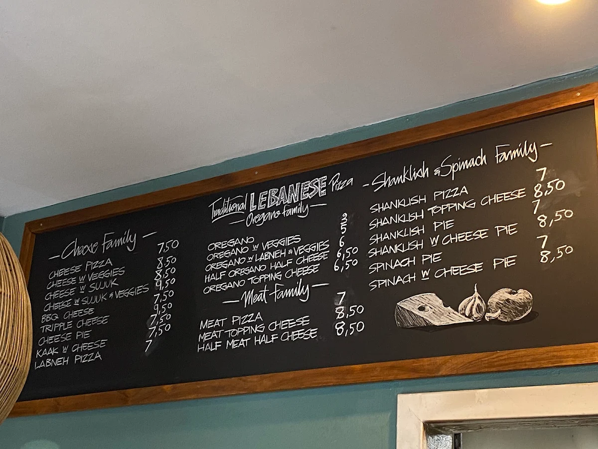 Menu, Asala Bakery