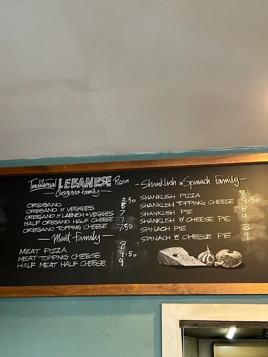 Menu, Asala Bakery