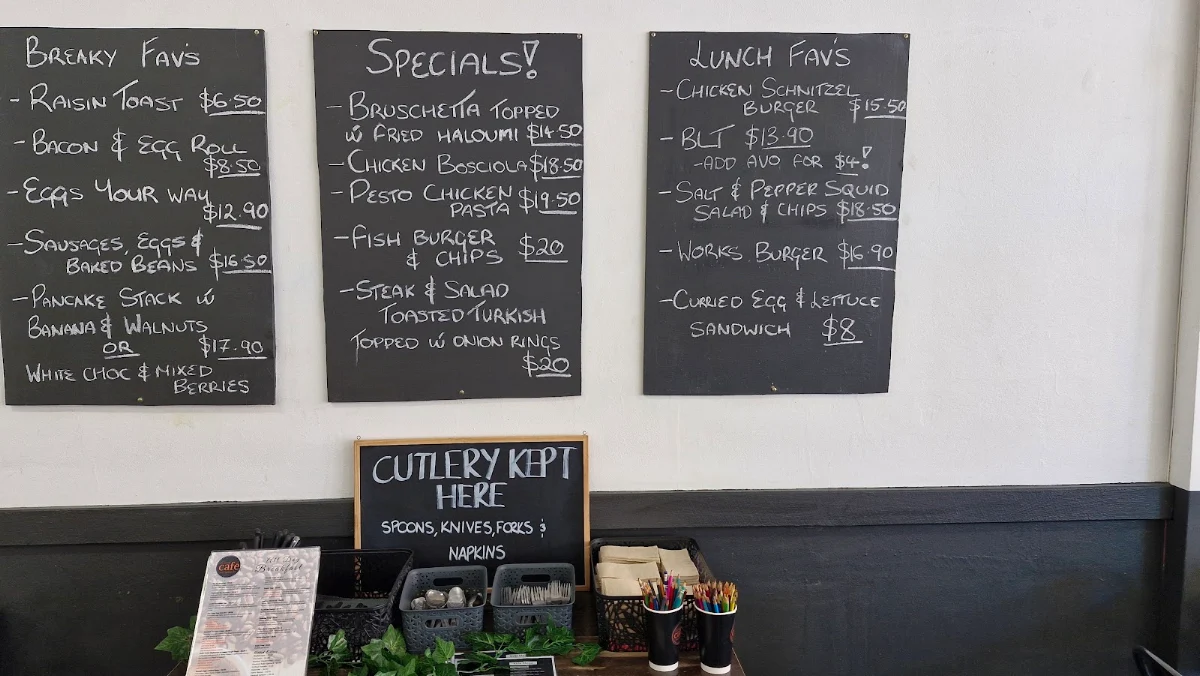 Menu, A Classy Cafe & Espresso Bar