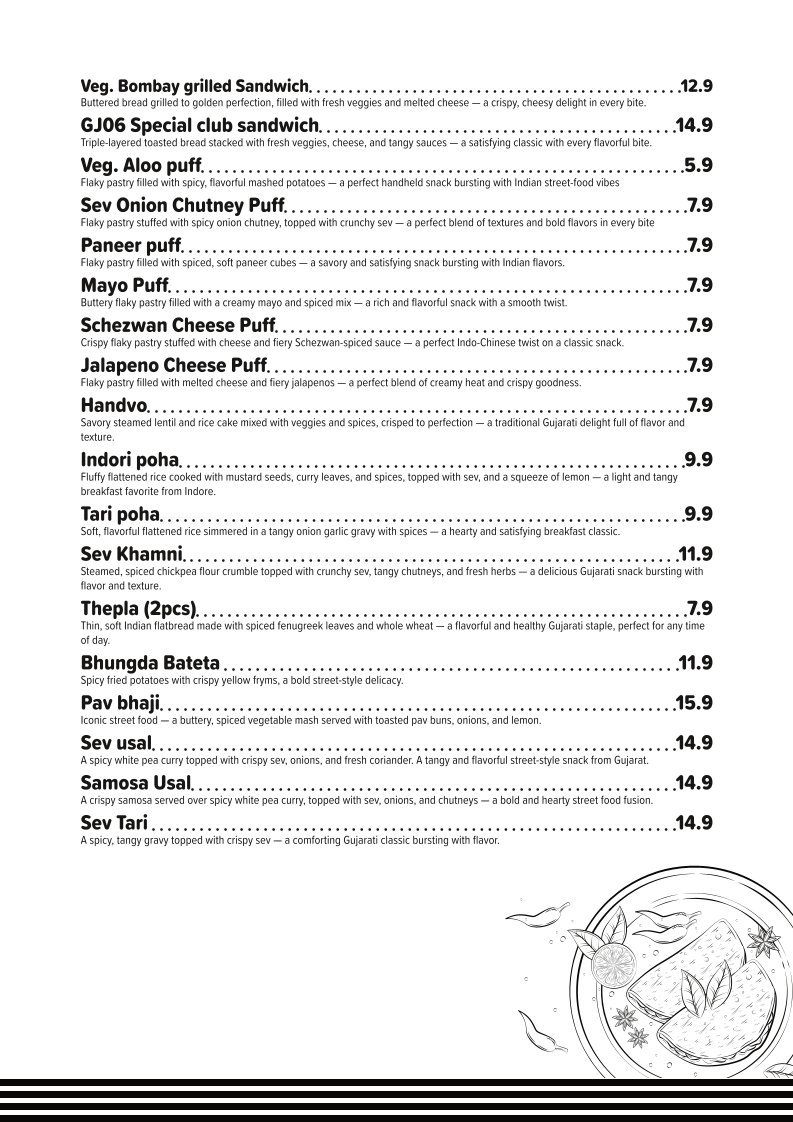 Menu, GJ06 ( The Magical 2D cafe & Bakehouse )