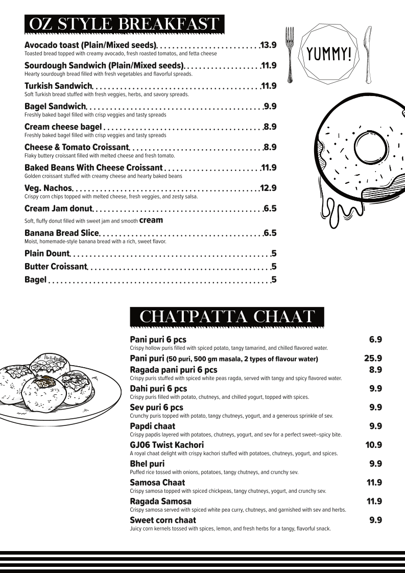 Menu, GJ06 ( The Magical 2D cafe & Bakehouse )