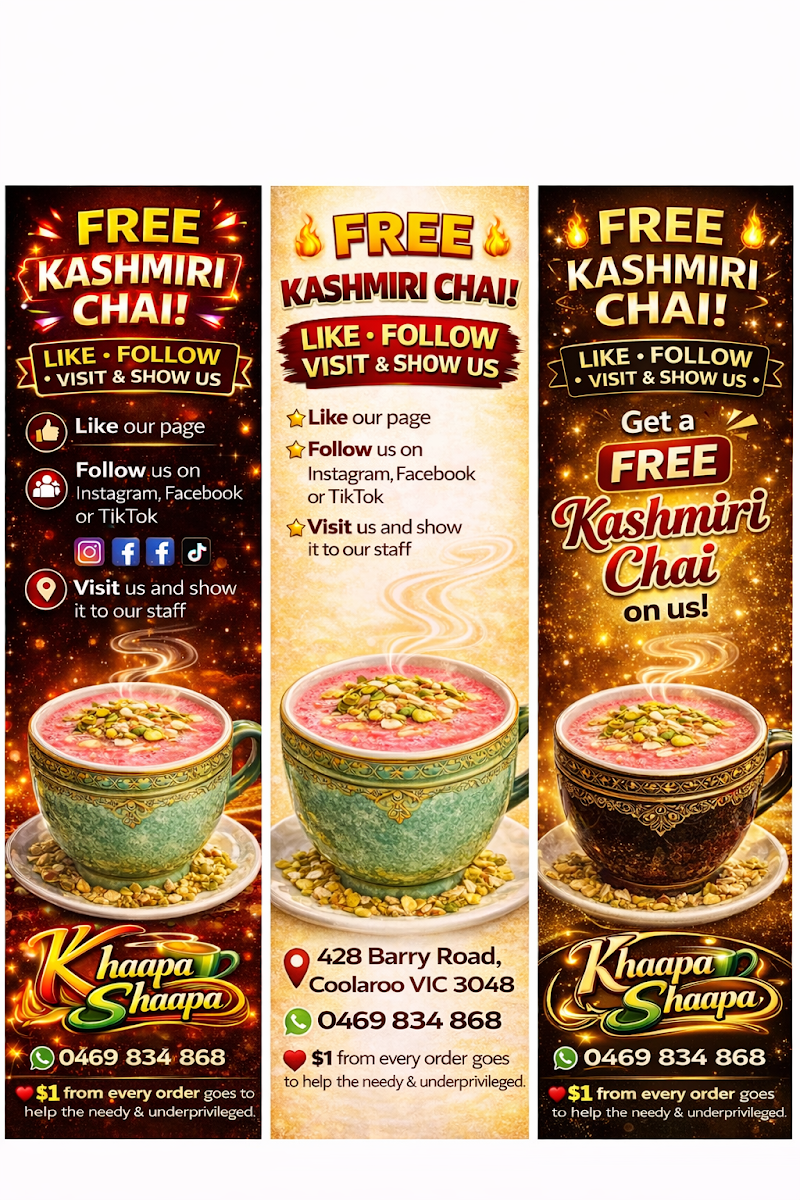Menu, Khaapa Shaapa