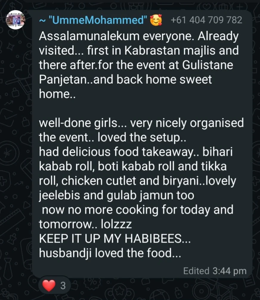 Menu, Khaapa Shaapa