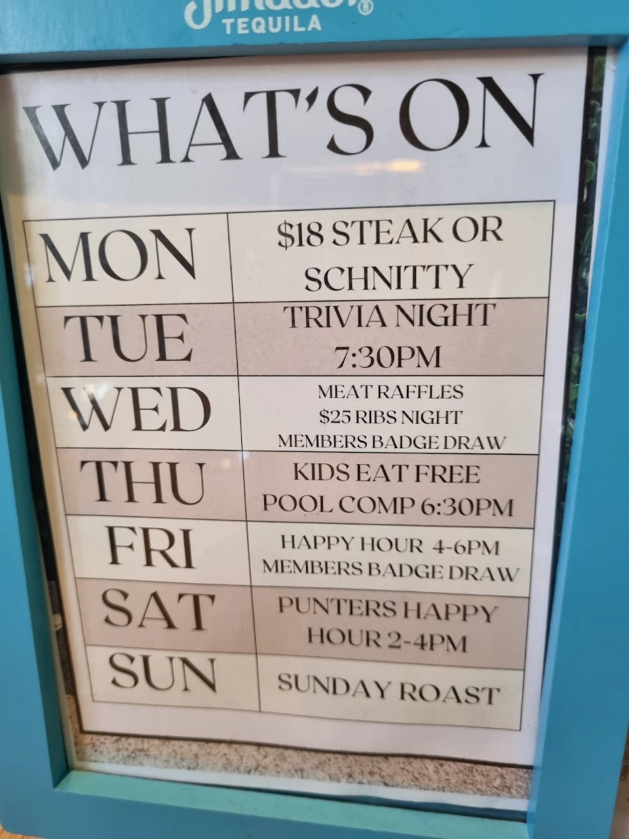 Menu, Berowra Village Tavern