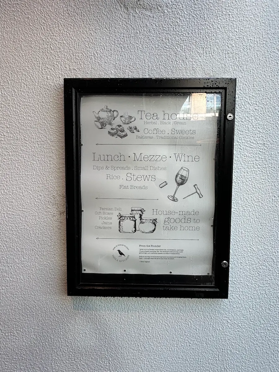 Menu, Shila Kitchen Bondi