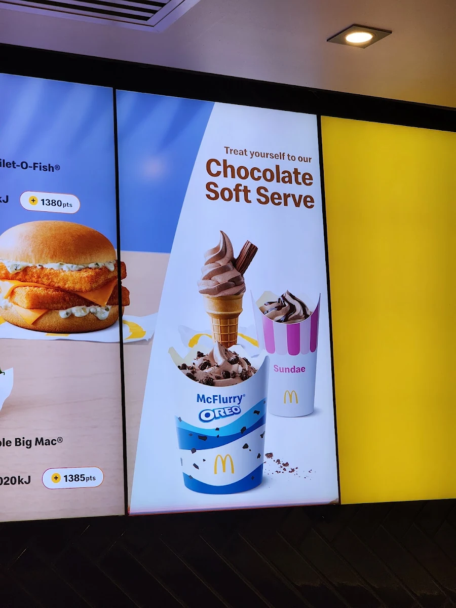 Menu, McDonald's Heathcote
