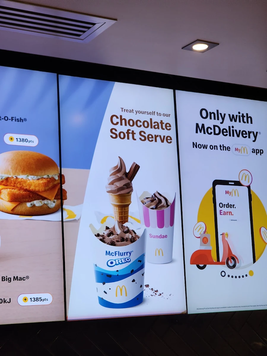 Menu, McDonald's Heathcote