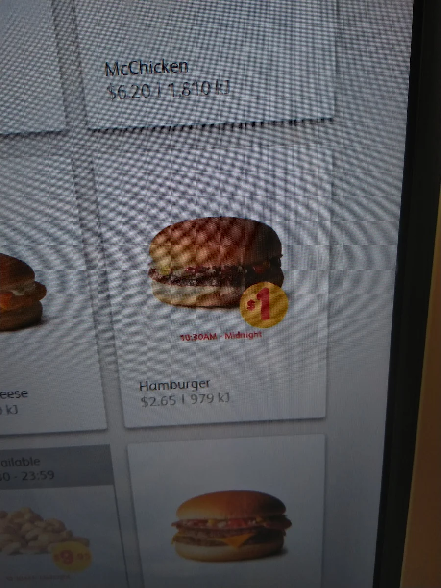 Menu, McDonald's Darling Quarter