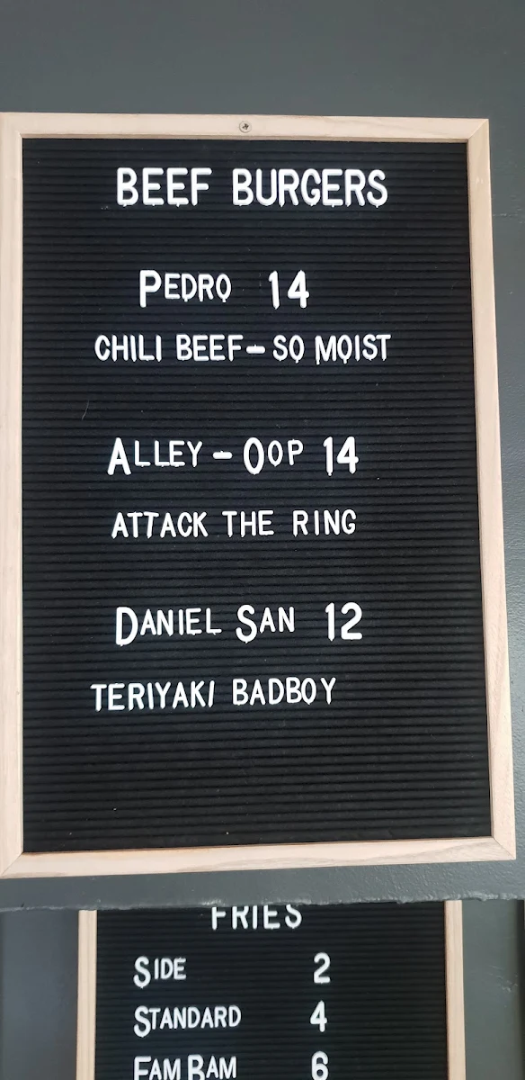 Menu, HOVE.