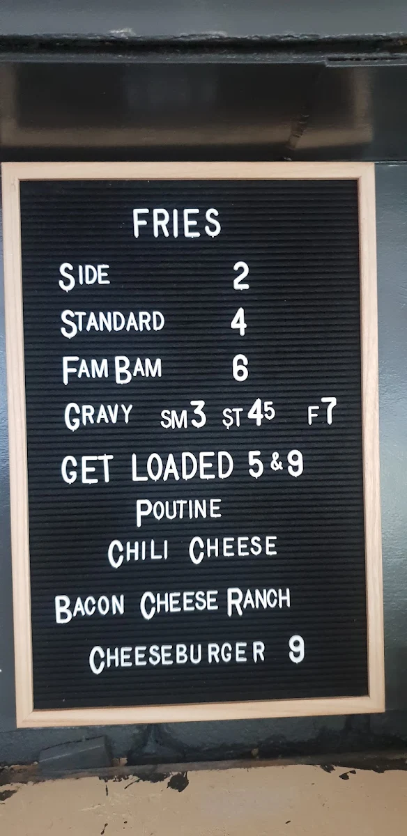 Menu, HOVE.
