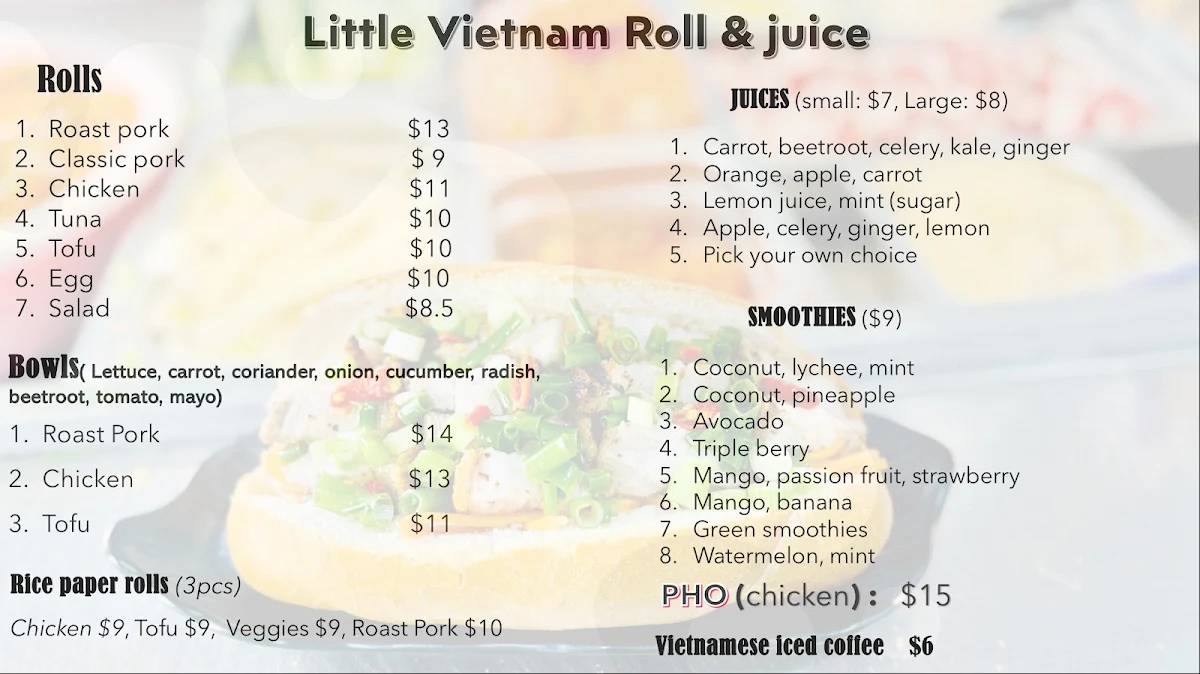 Menu photo 1