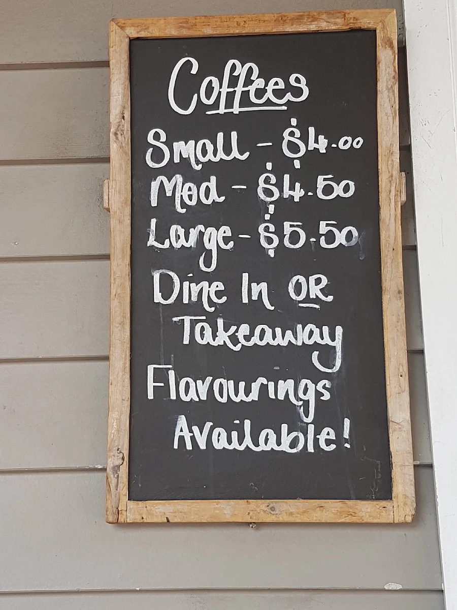 Menu, Queenslander Hotel
