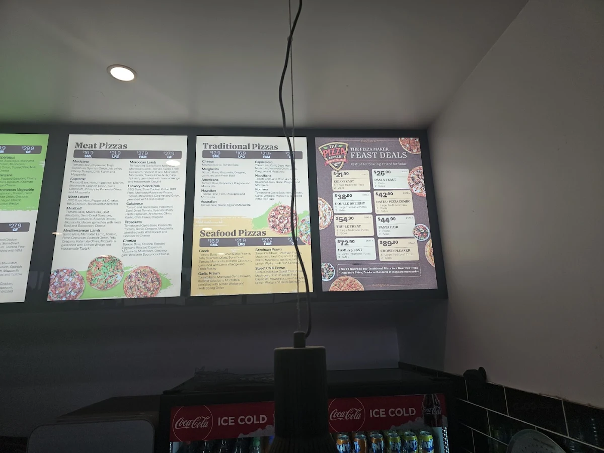 Menu, THE PIZZA MAKER - WERRIBEE