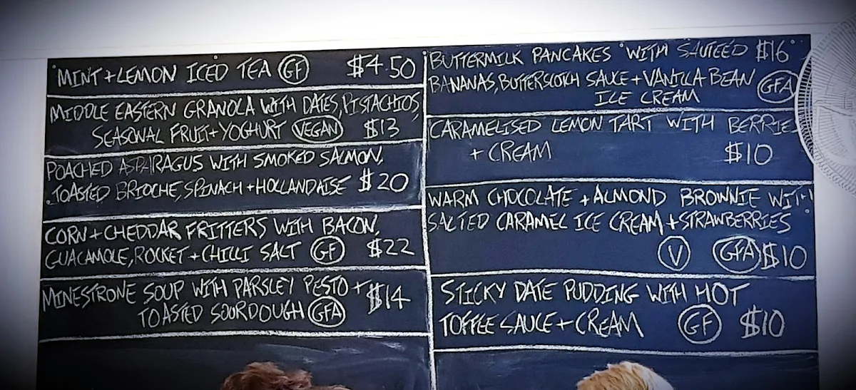 Menu, Teale Cafe & Catering