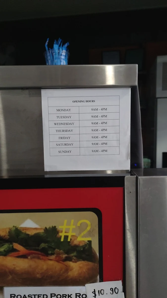 Menu, Pho Viet @ Orchid Plaza