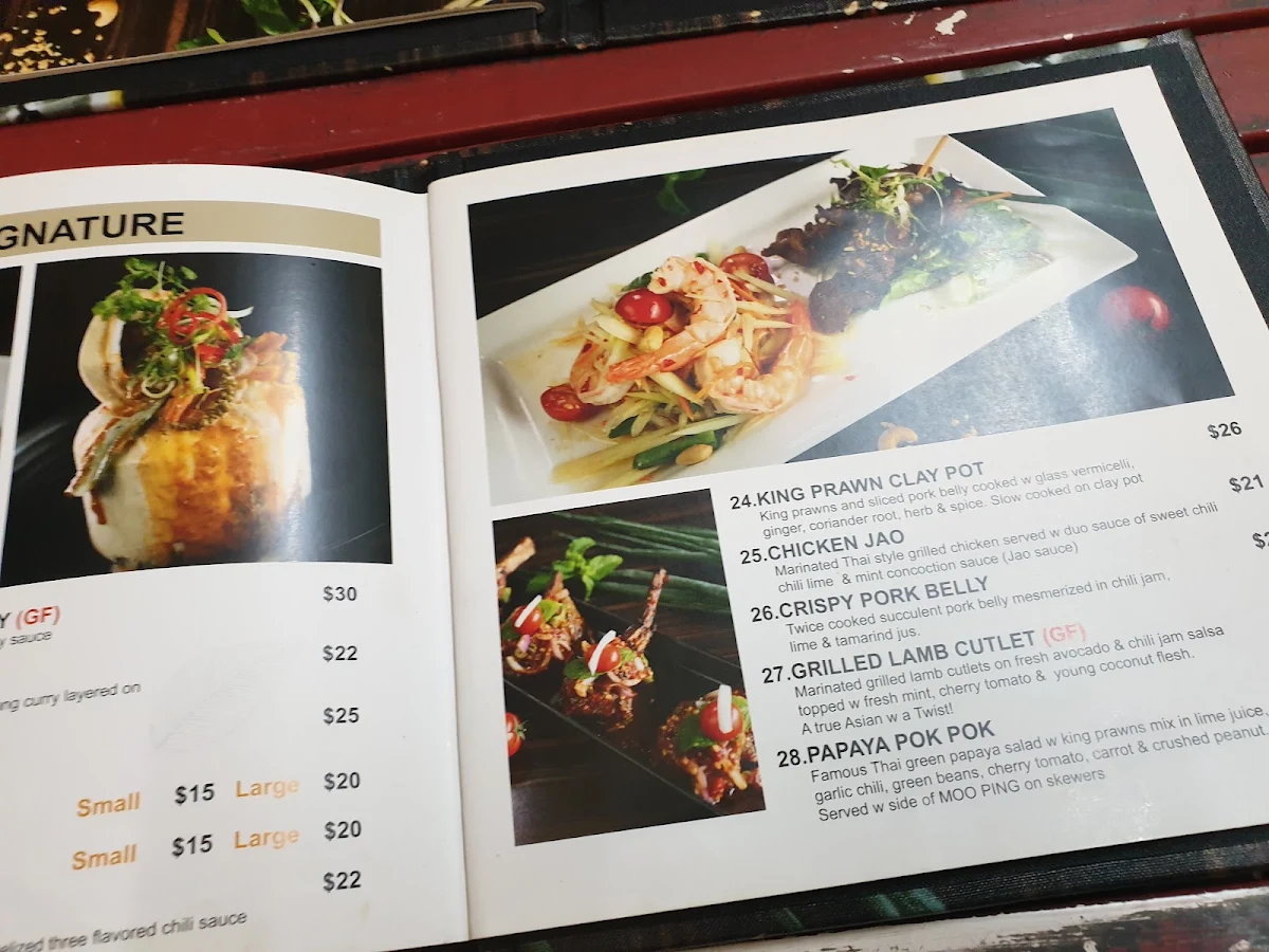 Menu, Basil Nut Asian Kitchen