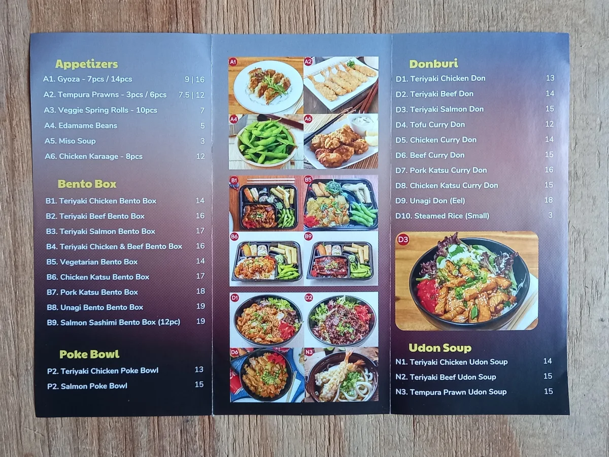 Menu, Maki Magic