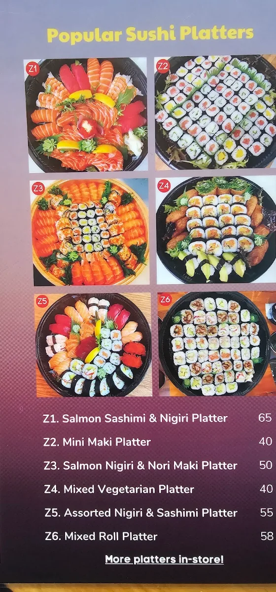 Menu, Maki Magic