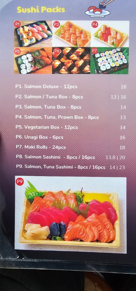 Menu, Maki Magic