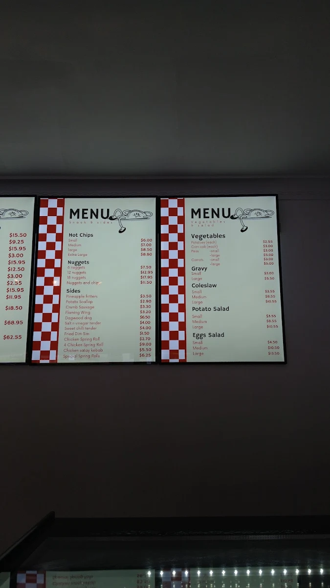 Menu, Metro Chicken Coffee & Takeaway