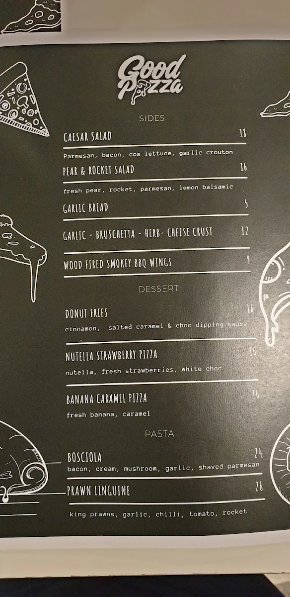 Menu, Moses Barnes