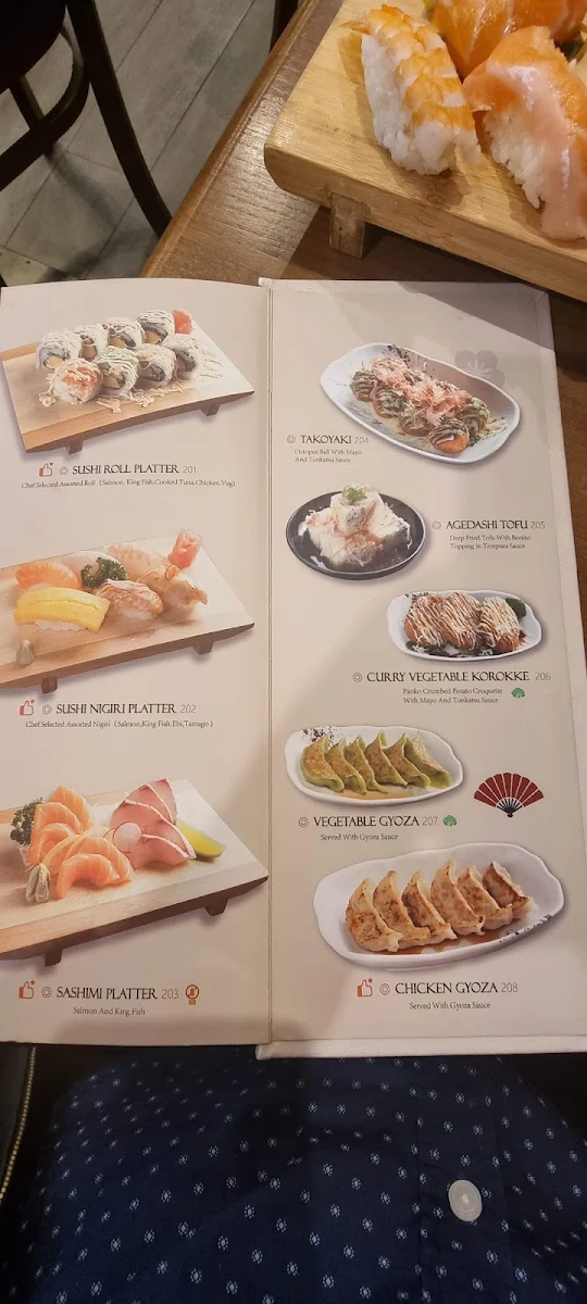 Menu, Oshima Beaumaris All You Can Eat