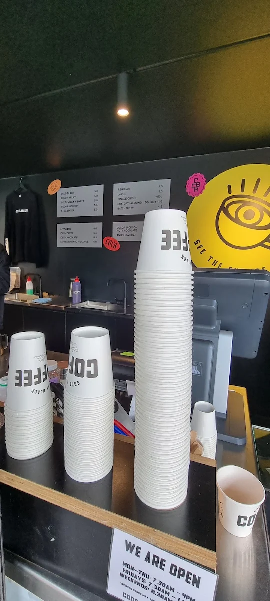 Menu, Code Black Coffee Queensbridge