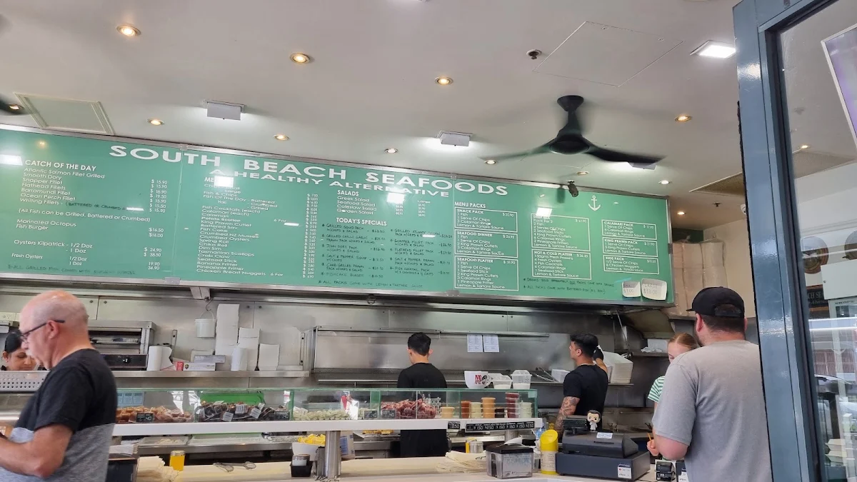 Menu, South Beach Seafood Co Cronulla