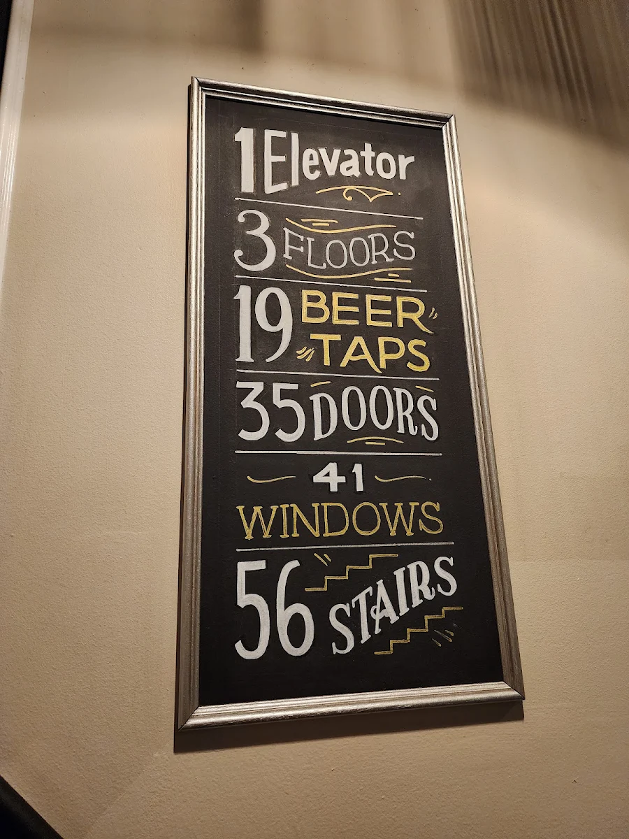 Menu, The Belvedere Hotel