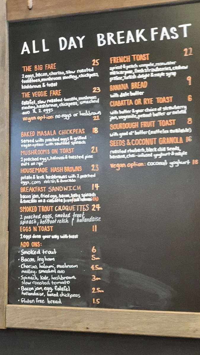 Menu, Fare Square