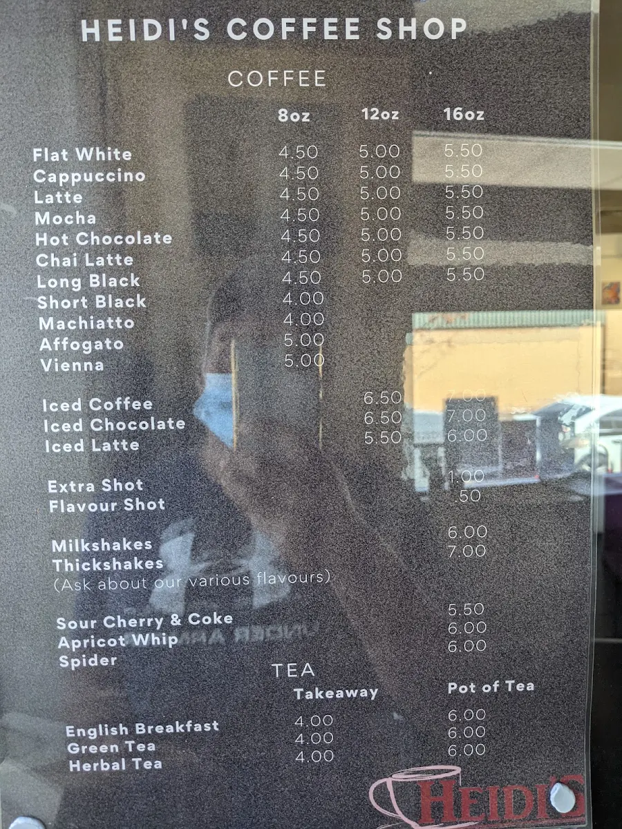 Menu, Blended Cafe