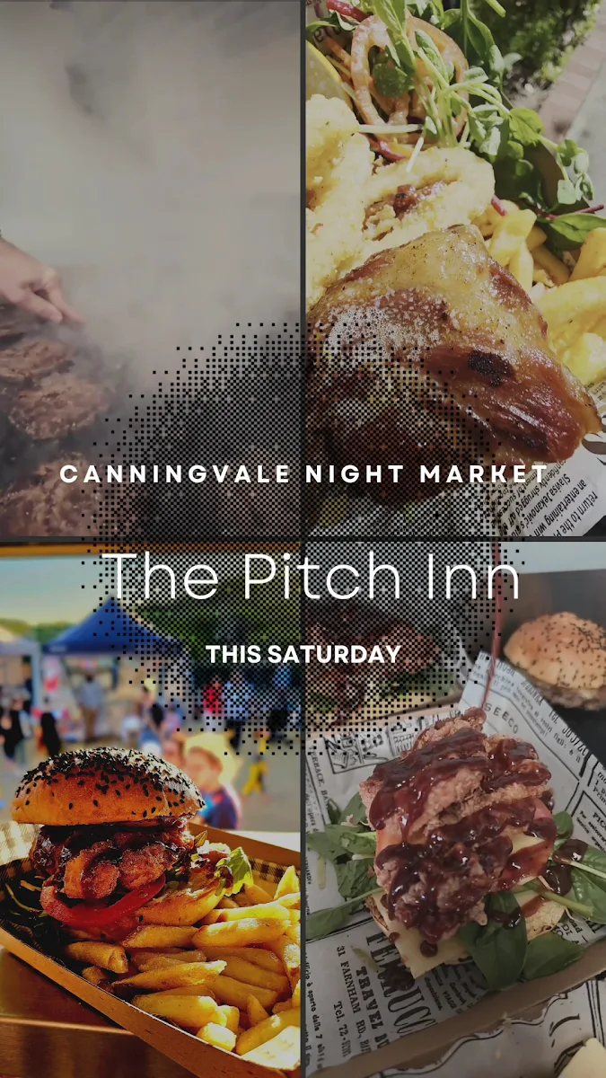 Menu, The Pitch Inn food truck