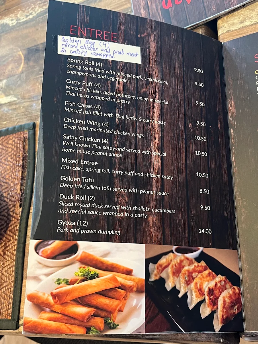 Menu, Chili Man Thai