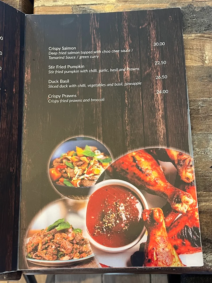 Menu, Chili Man Thai