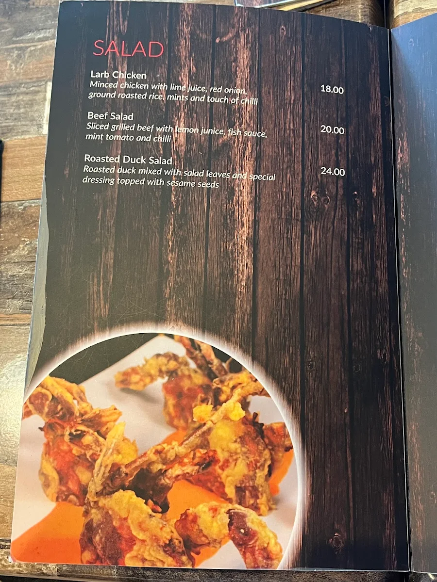 Menu, Chili Man Thai
