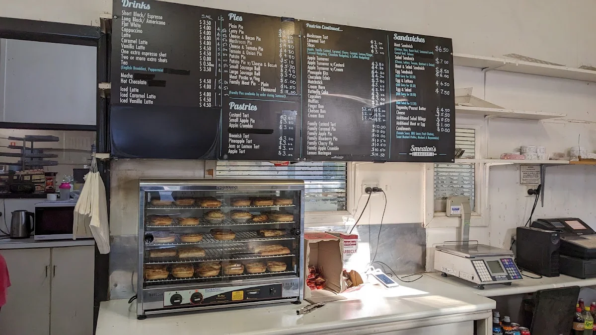 Menu, Smeaton's Bakery (Parkes)