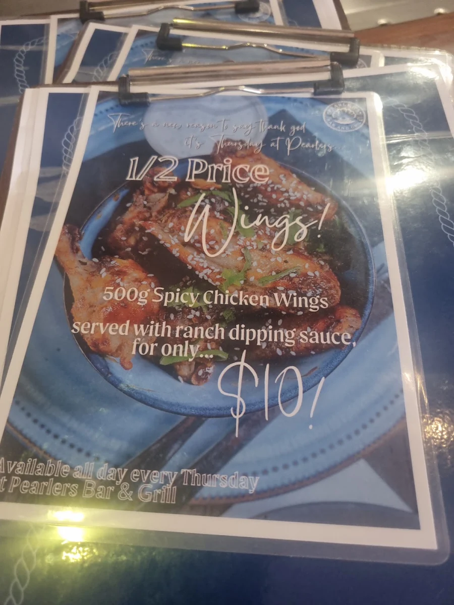 Menu, Roebuck Bay Hotel
