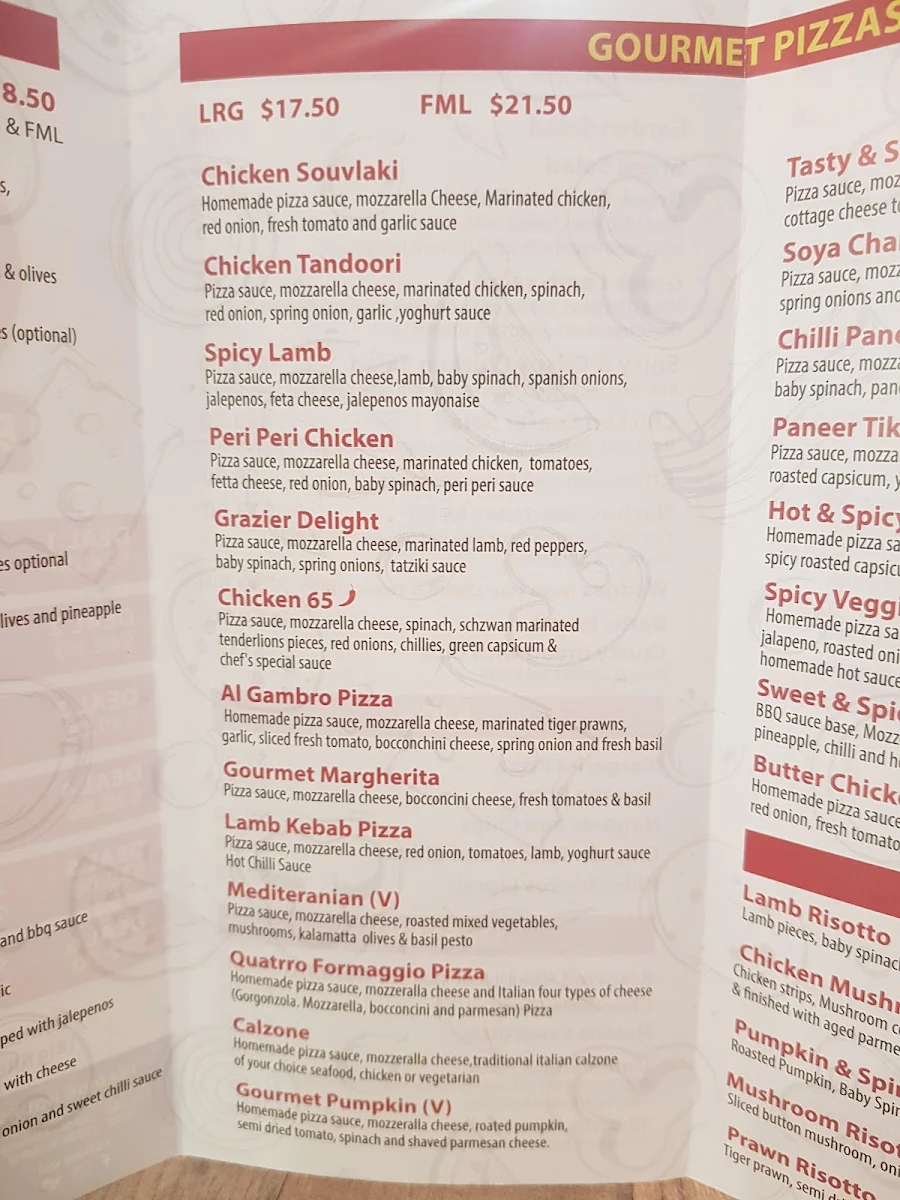 Menu, Big Bite Pizza - Cobblebank, Melton South