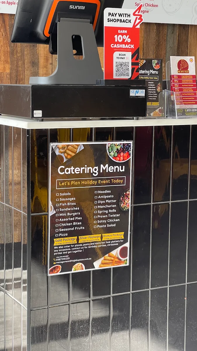 Menu, Big Bite Pizza - Cobblebank, Melton South