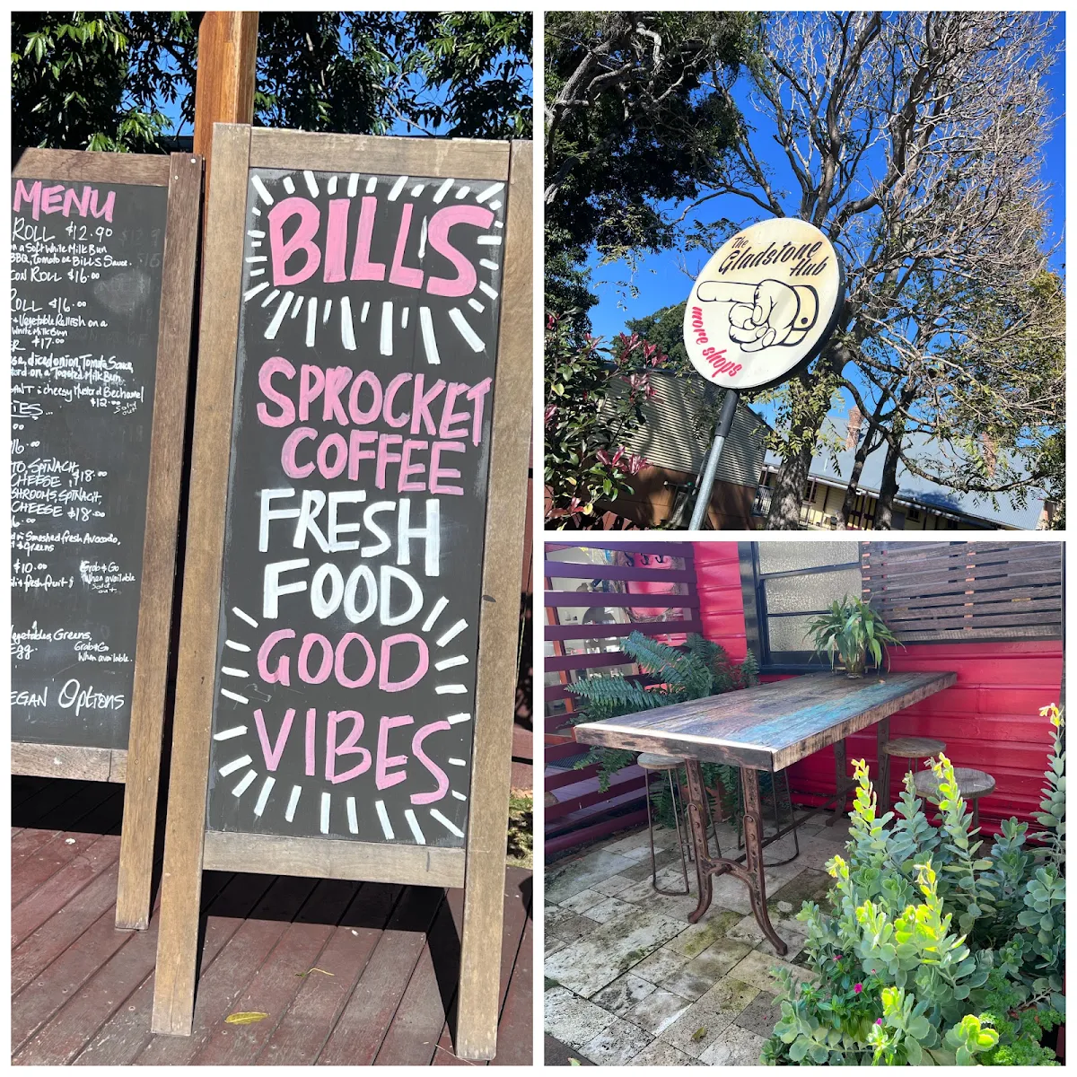 Menu, Bills on Macleay