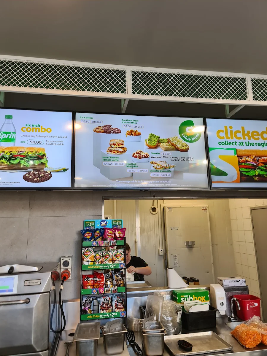 Menu, Subway