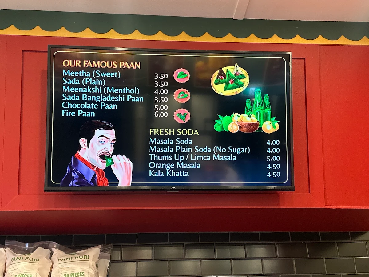 Menu, Zabardast (Paan, Kulfi & Falooda)