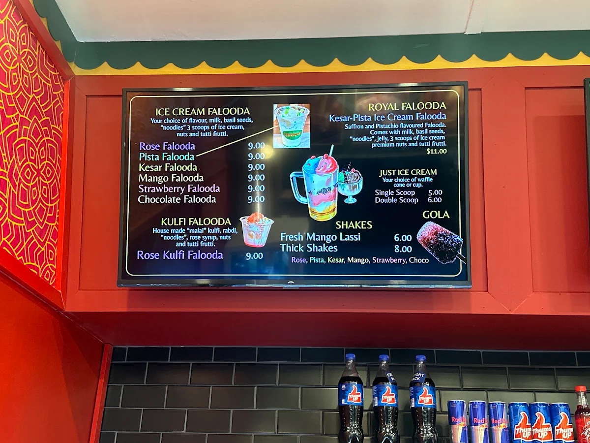 Menu, Zabardast (Paan, Kulfi & Falooda)