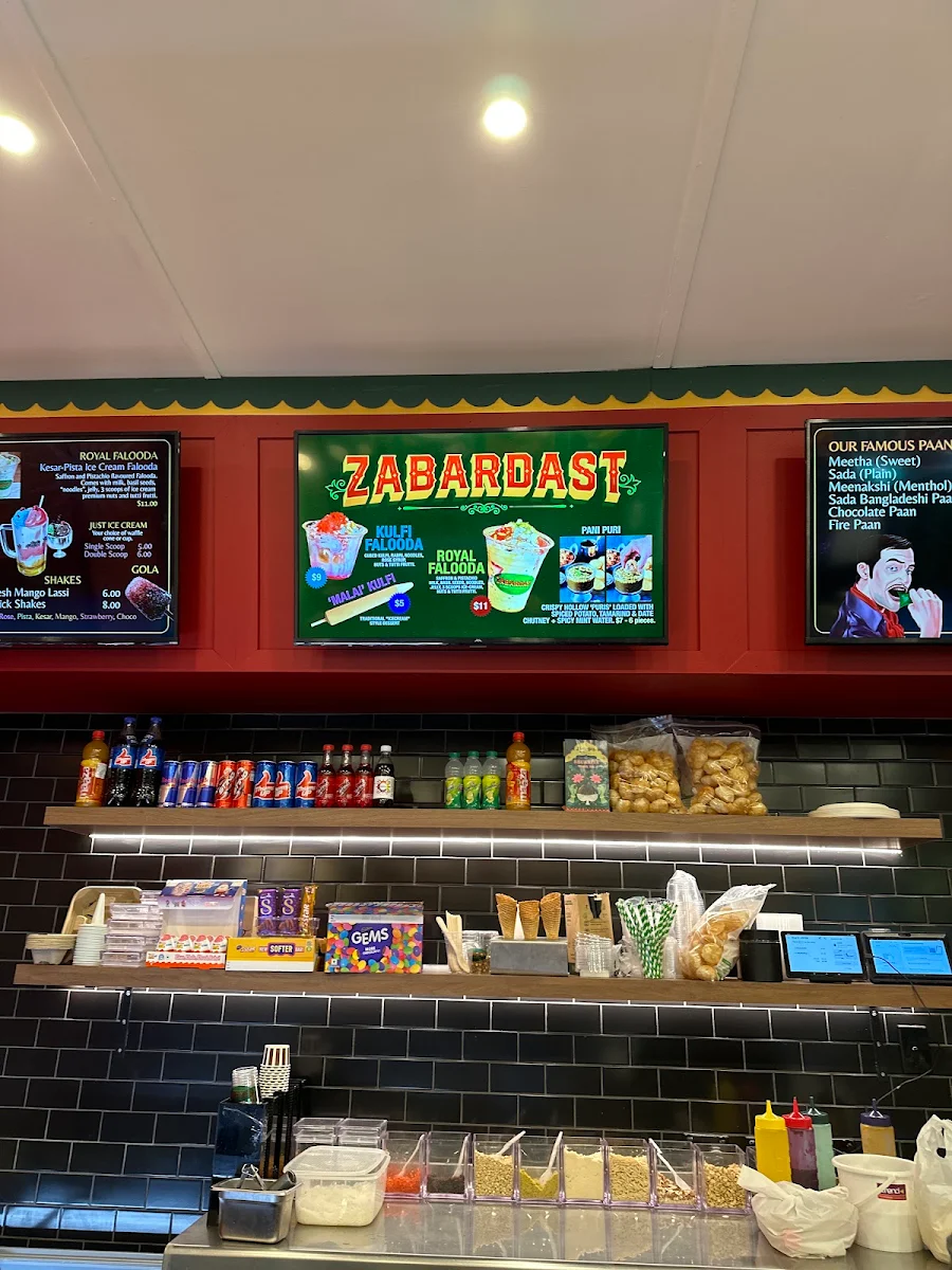 Menu, Zabardast (Paan, Kulfi & Falooda)