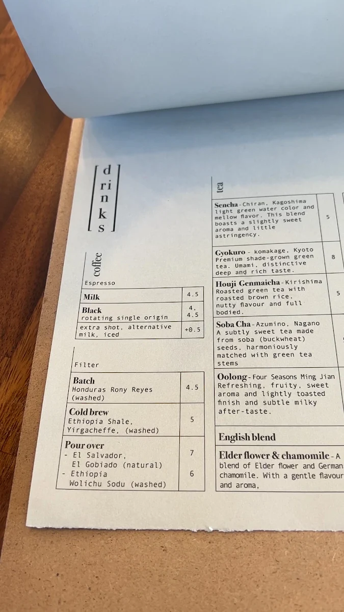 Menu, Maeda Newtown