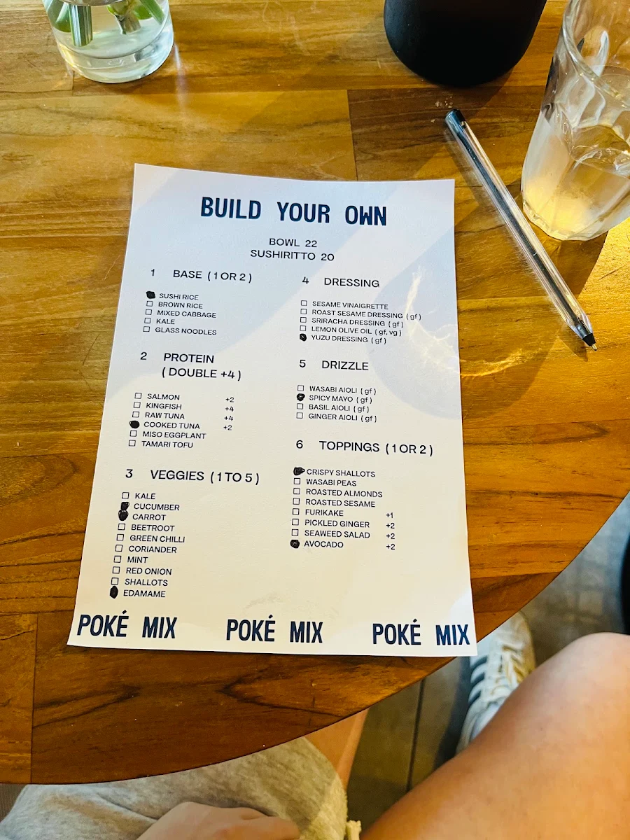 Menu, Poké Mix