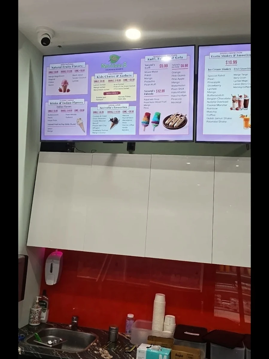 Menu, Paanguru Naturals
