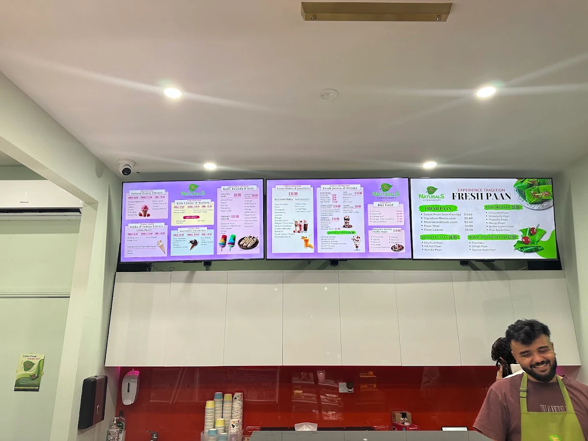 Menu, Paanguru Naturals