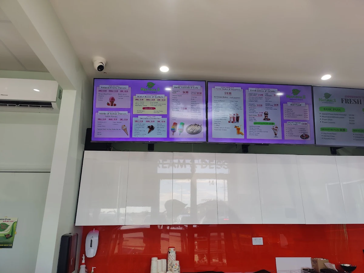 Menu, Paanguru Naturals