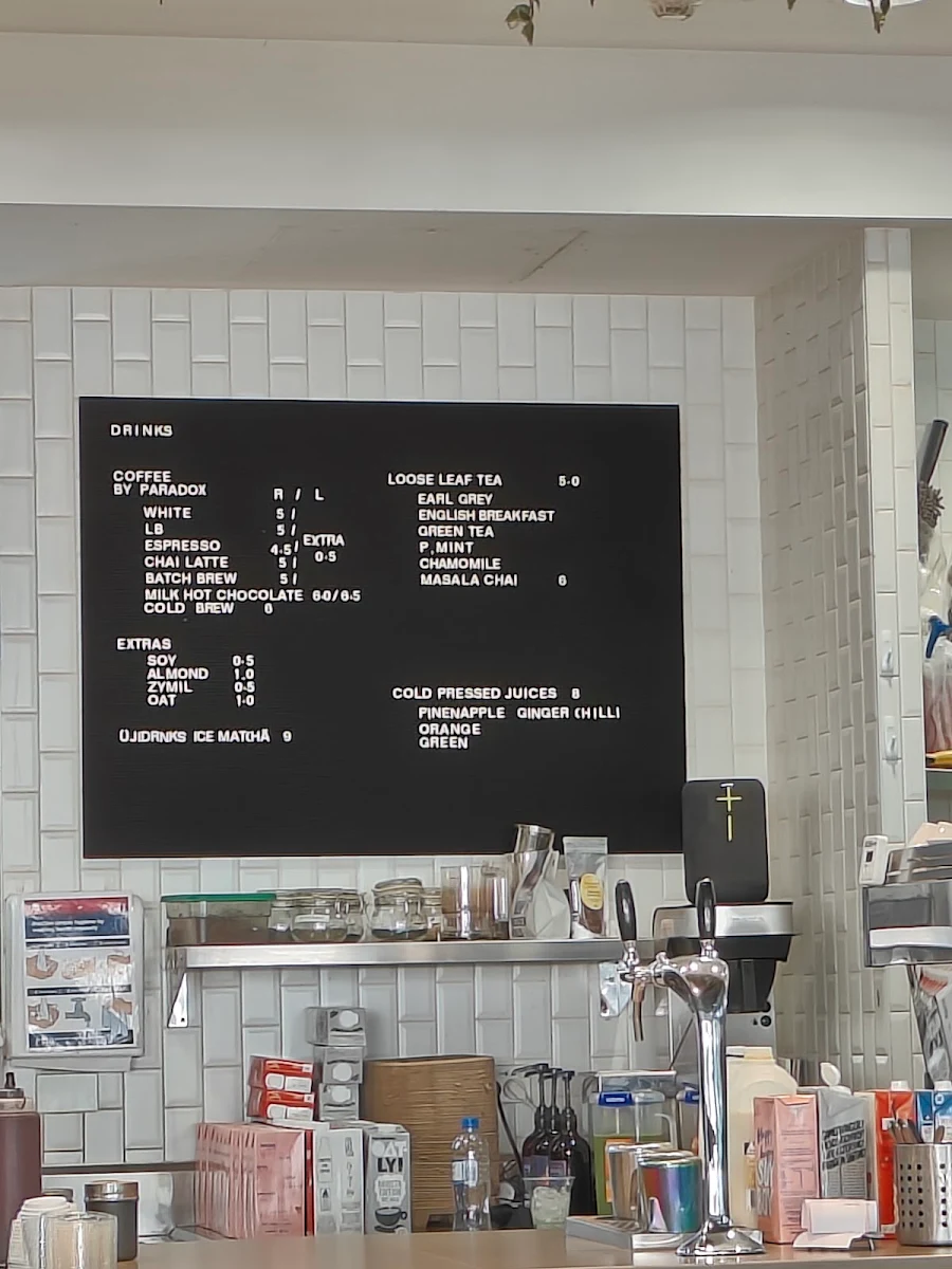 Menu, Banksia Bakehouse